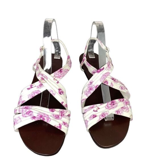 Cole Haan Cara Floral Strappy Flat Strappy Sandals Size 9B - Picture 2 of 8